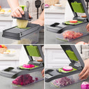 Grattugia Multifunzione per Frutta e Verdura - Set 12 Pezzi con Paramano