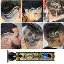Tagliacapelli Professionale T-Blade USB - Trimmer per Rifinire la Barba con Display Digitale