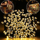 Luci di Natale a Rotolo | 100 m | LED Bianco Caldo | 8 Modalità di Luce | IP44 | Interno/Esterno Riparato