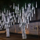Luci a Frange LED a Ghiaccioli con Effetto Neve – Luce Bianca Fredda per Interni ed Esterni
