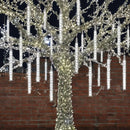 Luci a Frange LED a Ghiaccioli con Effetto Neve – Luce Bianca Fredda per Interni ed Esterni