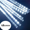 Luci a Frange LED a Ghiaccioli con Effetto Neve – Luce Bianca Fredda per Interni ed Esterni