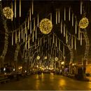 Luci a Frange LED Ghiaccioli con Effetto Neve Cadente – Luce Bianca Calda per Interni ed Esterni