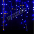 Luci a Frange LED da Esterno 12m Blu – 300 LED, 8 Giochi di Luce
