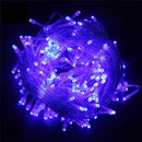 Luci a Frange LED da Esterno 12m Blu – 300 LED, 8 Giochi di Luce