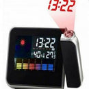 Orologio Digitale con Proiettore e Stazione Meteo - Termometro, Igrometro e Sveglia