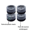 Set 4 Piedini Antivibrazione per Elettrodomestici - Antiscivolo e Antirumore