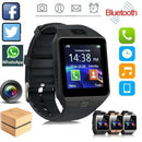 Orologio Intelligente Multifunzione con Bluetooth e Fotocamera - Design Elegante Nero