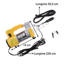 Compressore Auto Professionale 12V, 35L/min - Ideale per SUV, Minibus, Furgoni