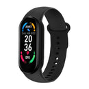 Braccialetto Fitness Intelligente M6 - Monitor di Attività con Frequenza Cardiaca e Meteo sul Display