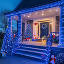 Luci di Natale su Bobina 100m LED Blu | 500 LED Potenti | 8 Giochi di Luce | IP44