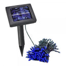 Luci di Natale Solari 100 LED Blu 10m – Esterno IP44, Nessun Consumo Elettrico