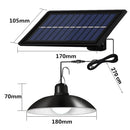 Set 2 Lampade Solari LED con Paralume in Metallo e Telecomando - Illuminazione Esterna/Interna