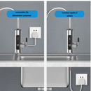 Rubinetto Elettrico Istantaneo in Acciaio Inox 3000W - Acqua Calda in Pochi Secondi, Display LED, Rotazione 360°