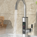 Rubinetto Elettrico Istantaneo in Acciaio Inox 3000W - Acqua Calda in Pochi Secondi, Display LED, Rotazione 360°