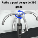 Rubinetto Elettrico Istantaneo in Acciaio Inox 3000W - Acqua Calda in Pochi Secondi, Display LED, Rotazione 360°