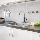 Rubinetto Elettrico Istantaneo in Acciaio Inox 3000W - Acqua Calda in Pochi Secondi, Display LED, Rotazione 360°