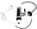 Rubinetto Elettrico Istantaneo in Acciaio Inox 3000W - Acqua Calda in Pochi Secondi, Display LED, Rotazione 360°