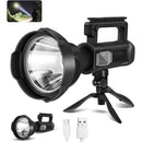 Torcia LED Ricaricabile con Powerbank e Treppiede - 4 Modalità di Illuminazione