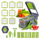 Grattugia Multifunzione Professionale con 22 Accessori - Veggie Slicer per Verdure