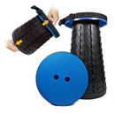 Sgabello Pieghevole Telescopico Portatile - Regolabile 5-45cm per Campeggio, Pesca ed Escursioni