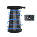 Sgabello Pieghevole Telescopico Portatile - Regolabile 5-45cm per Campeggio, Pesca ed Escursioni