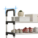 Scarpiera in Acciaio Inox con 5 Ripiani - Supporto Premium per Organizzare le Scarpe
