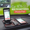 Supporto Auto Multifunzione 4 in 1 con Numero per il Parcheggio – Organizer Cruscotto Antiscivolo Universale