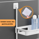 Supporto Multifunzione con 2 Ripiani per Bagno e Cucina – Organizer Compatto per una Conservazione Efficiente
