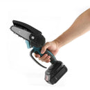 Mini Motosega elettrica Portatile 24V, 6 pollici con una catena e 2 batterie