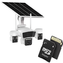 Telecamera di Sorveglianza Solare 4G TL3  1 Sensore PIR, Batteria 12000mAh, Visione Notturna, 7,5w Controllo tramite OKAM Pro