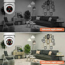 Set 2 Telecamere di Sorveglianza WiFi a Lampadina 355° Full HD con Angolo Panoramico, Sensore di Movimento e Funzione Audio Bidirezionale