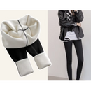 Leggings Felpati Donna per la Stagione Fredda – Termici, Elasticizzati, Fodera in Pelliccia Bianca Morbida, Vita Alta e Tessuto Traspirante Premium