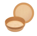 Set 100 carte da forno per friggitrice ad aria, usa e getta, 16x20x4.5 cm, Marrone