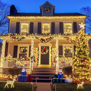 Luci di Natale a Rotolo | 100 m | LED Bianco Caldo | 8 Modalità di Luce | IP44 | Interno/Esterno Riparato