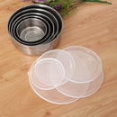 Set 5 Contenitori in Metallo | Contenitori per Alimenti con Coperchi Trasparenti