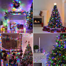 Set 2 Catene Luminose di Natale Multicolor 100m | 500 LED con Giochi di Luce | Interno/Esterno | IP44