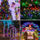 Set 2 Catene Luminose di Natale Multicolor 100m | 500 LED con Giochi di Luce | Interno/Esterno | IP44