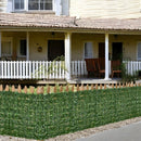 Siepe artificiale con foglie realistiche, facile da montare, per decorazione da esterno e interno, 1m x 3 m