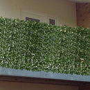 Siepe artificiale con foglie realistiche, facile da montare, per decorazione da esterno e interno, 1m x 3 m