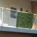 Siepe artificiale con foglie realistiche, facile da montare, per decorazione da esterno e interno, 1m x 3 m